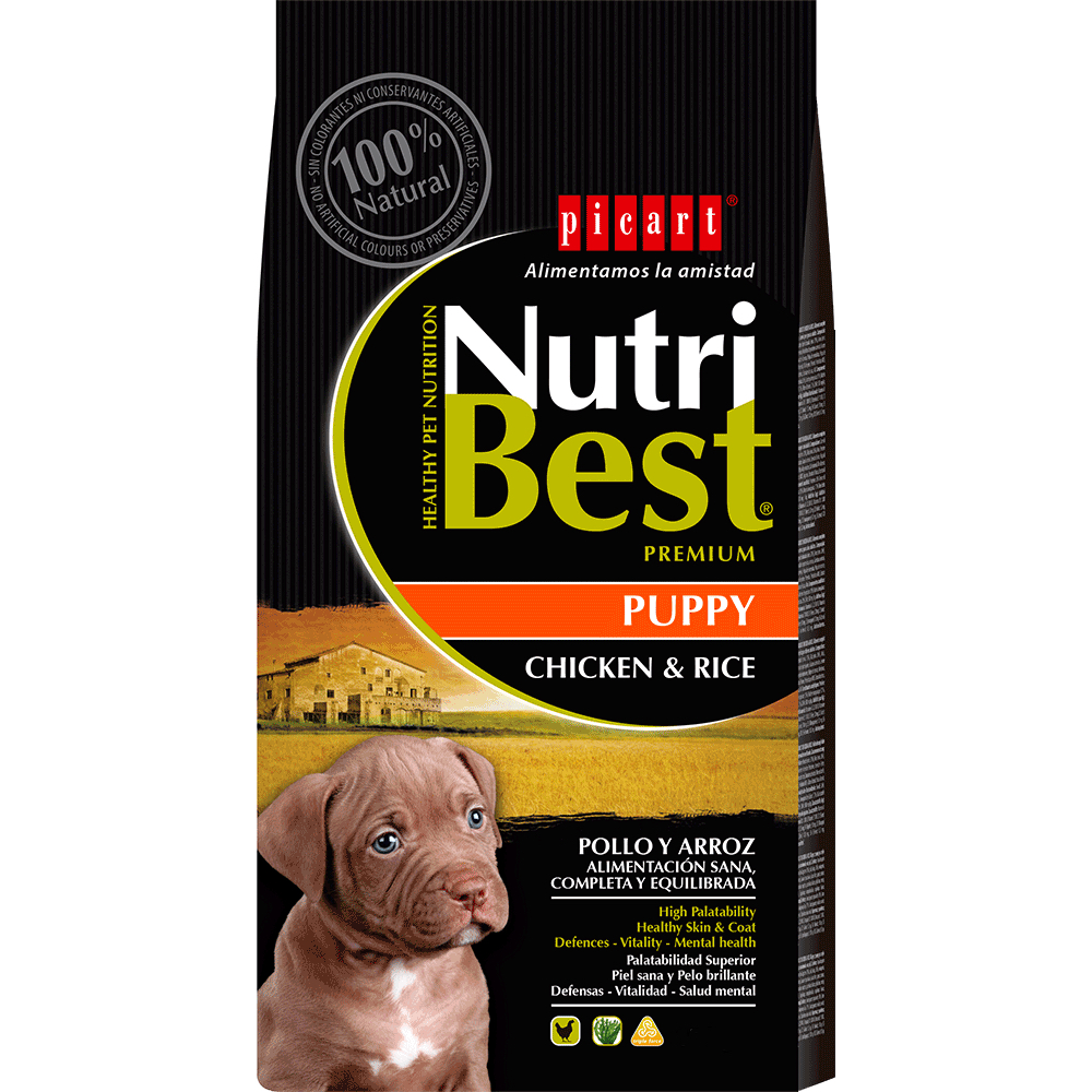 Nutribest Puppy Chicken And Rice koeratoit 3kg 1 Nutribest Puppy Chicken And Rice koeratoit 3kg