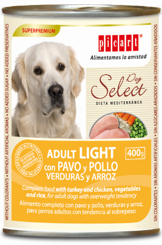 Select Adult Light Turkey & Chicken konserv koertele 400g 1 Select Adult Light Turkey & Chicken konserv koertele 400g