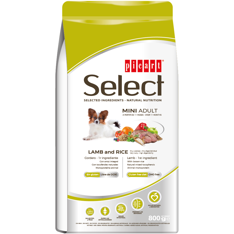 Select Mini Adult Lamb And Rice koeratoit 800g 1 Select Mini Adult Lamb And Rice koeratoit 800g