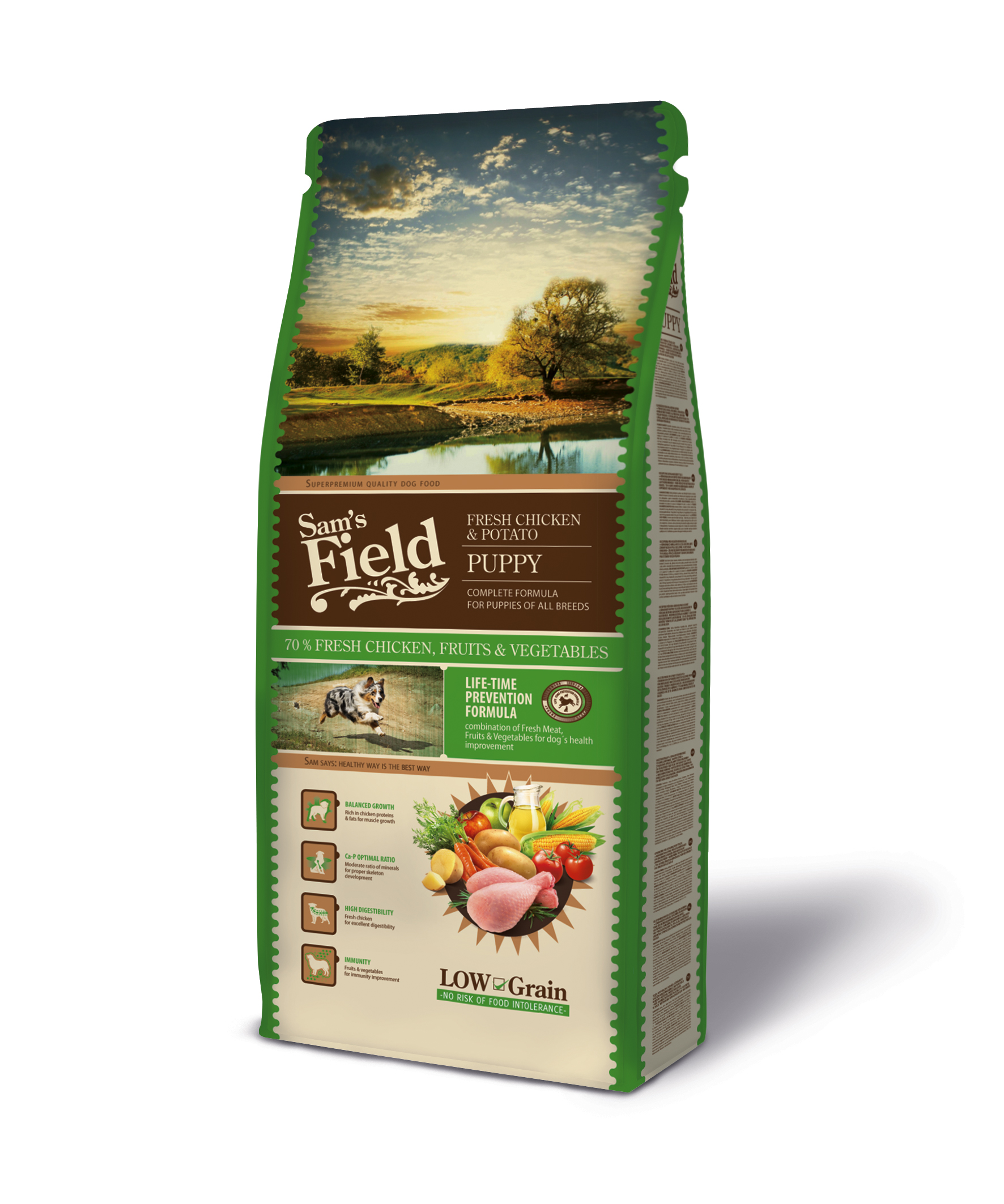 Sam´s Field Puppy Chicken & Potato koeratoit 2,5 kg 1 Sam´s Field Puppy Chicken & Potato koeratoit 2,5 kg