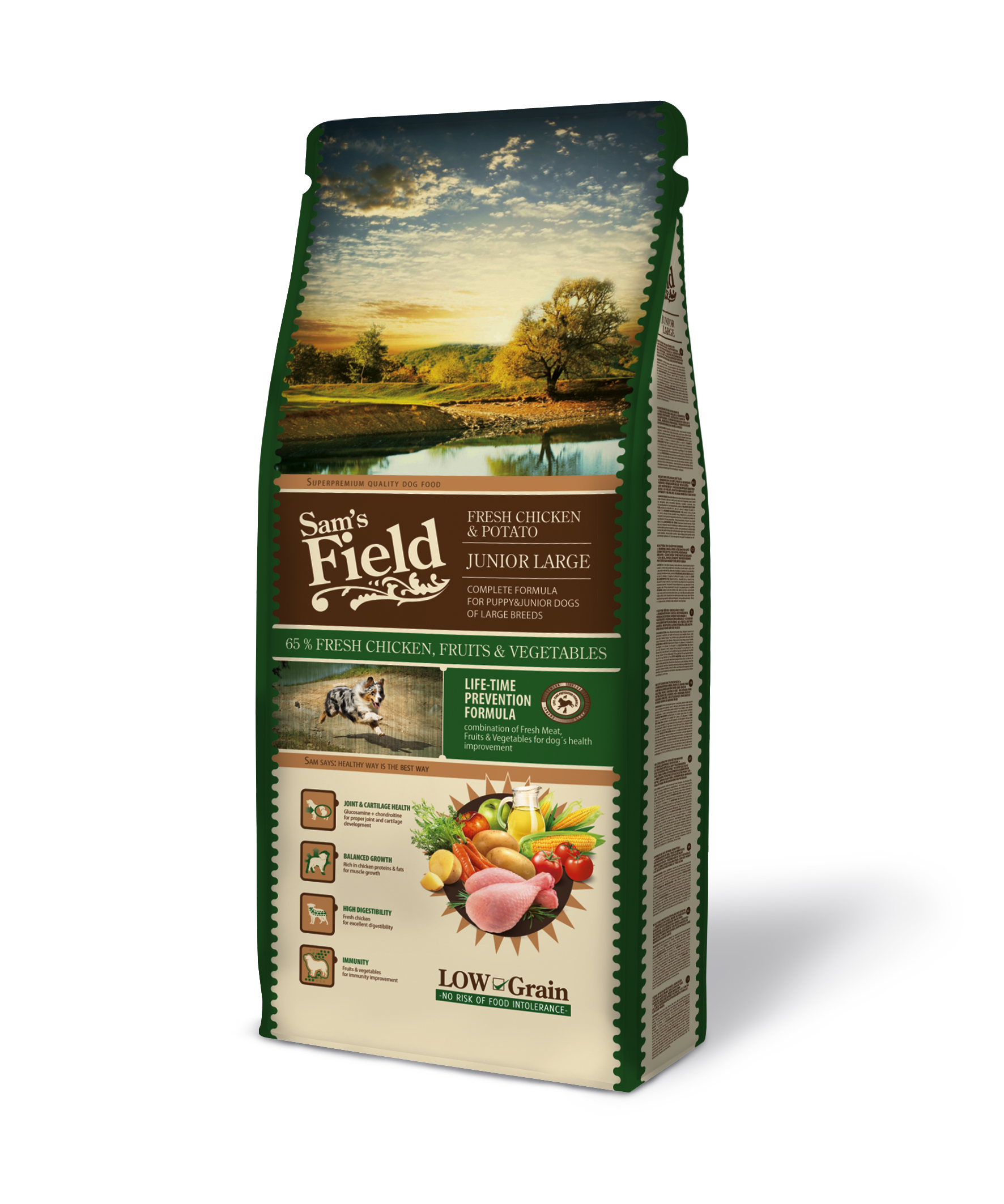 Sam's Field Junior Large Chicken koeratoit 2,5 kg 1 Sam's Field Junior Large Chicken koeratoit 2,5 kg