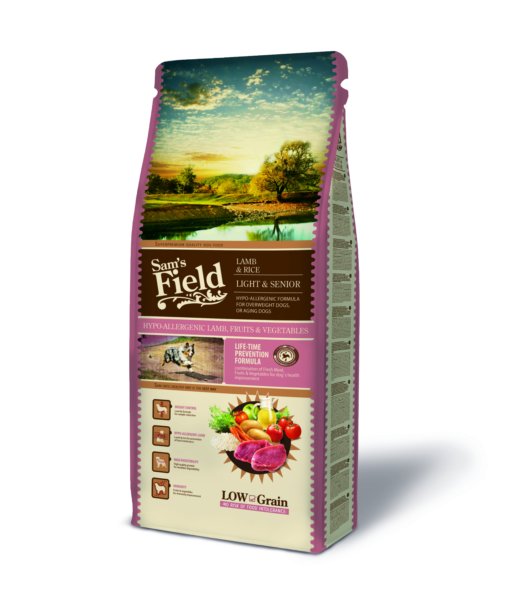 Sam's Field Light & Senior koeratoit 2,5 kg 1 Sam's Field Light & Senior koeratoit 2,5 kg
