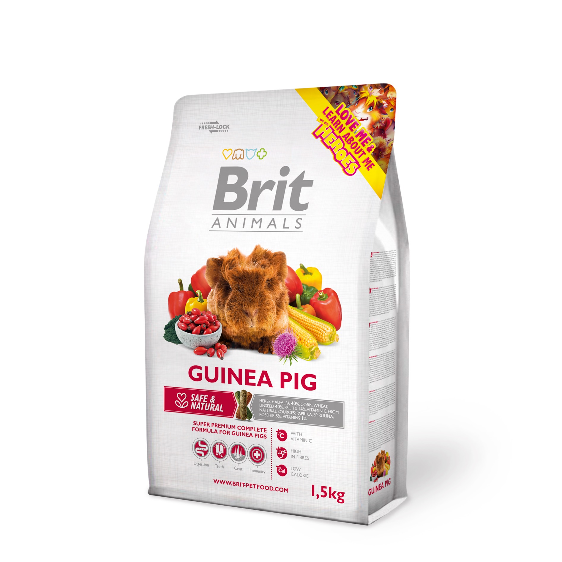 Brit Animals Guinea Pig täissööt merisigadele 1,5 kg 1 Brit Animals Guinea Pig täissööt merisigadele 1,5 kg