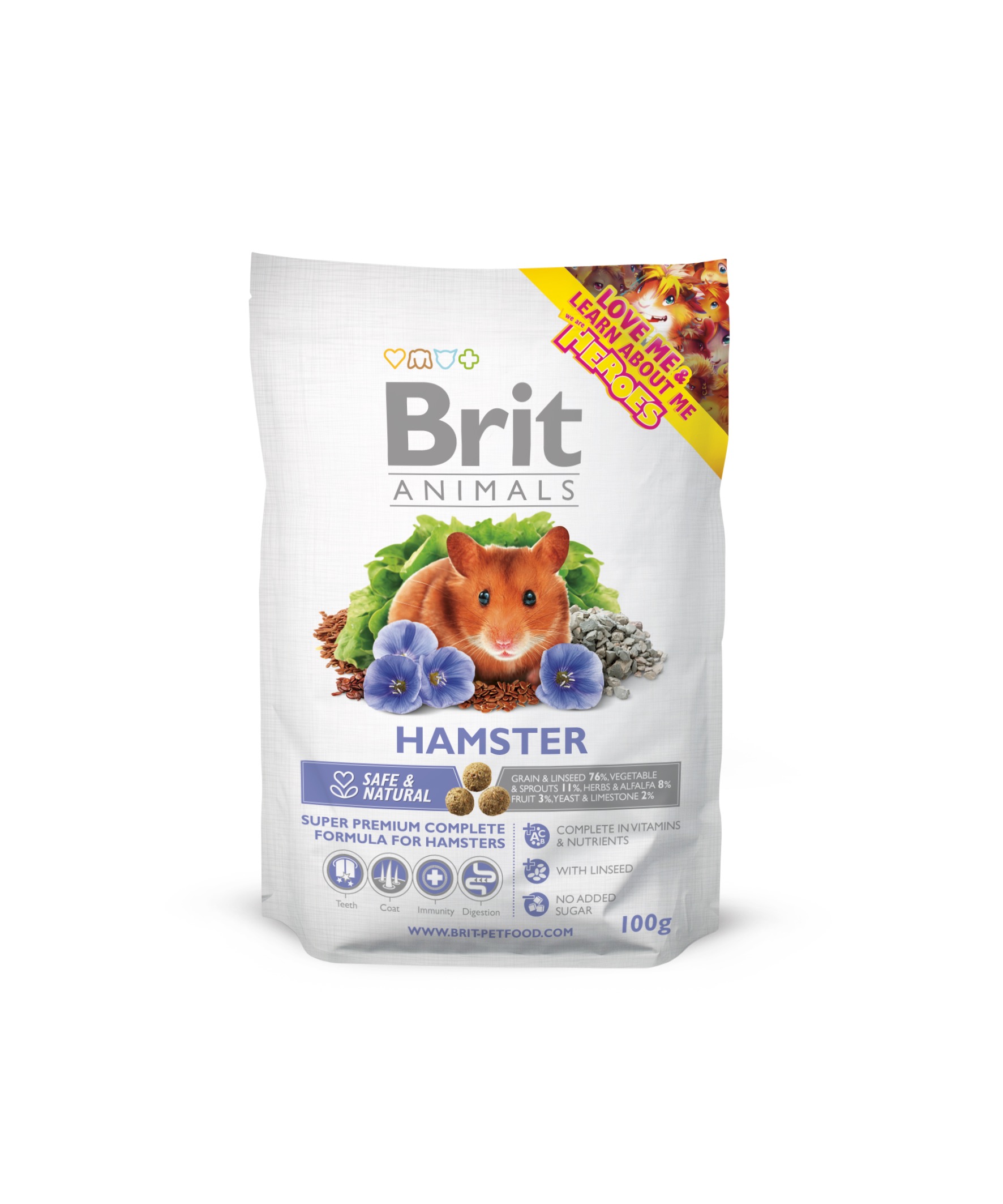 Brit Animals Hamster täissööt hamstritele 100g 1 Brit Animals Hamster täissööt hamstritele 100g