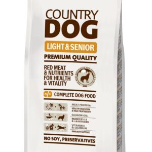 Country Dog Light & Senior koeratoit 15kg
