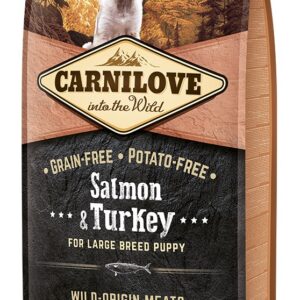 Carnilove Salmon & Turkey for Large Breed Puppies koeratoit 12 kg