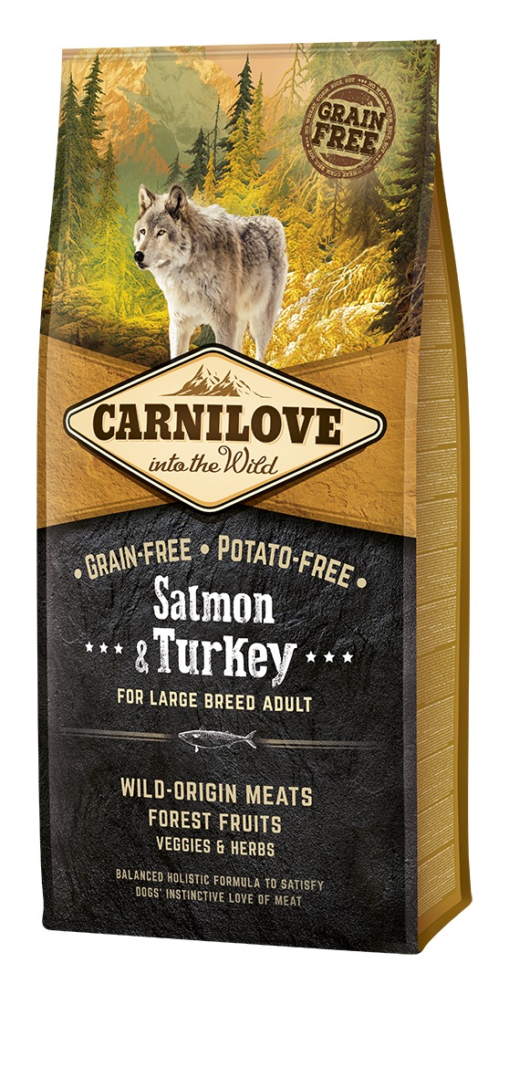 Carnilove Salmon & Turkey for Large Breed Adult koeratoit 12 kg 1 Carnilove Salmon & Turkey for Large Breed Adult koeratoit 12 kg