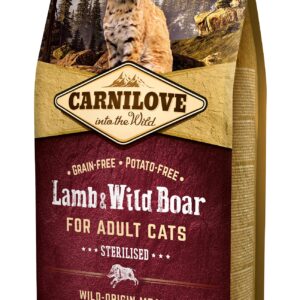 Carnilove Lamb & Wild Boar for Sterilised kassitoit 6 kg