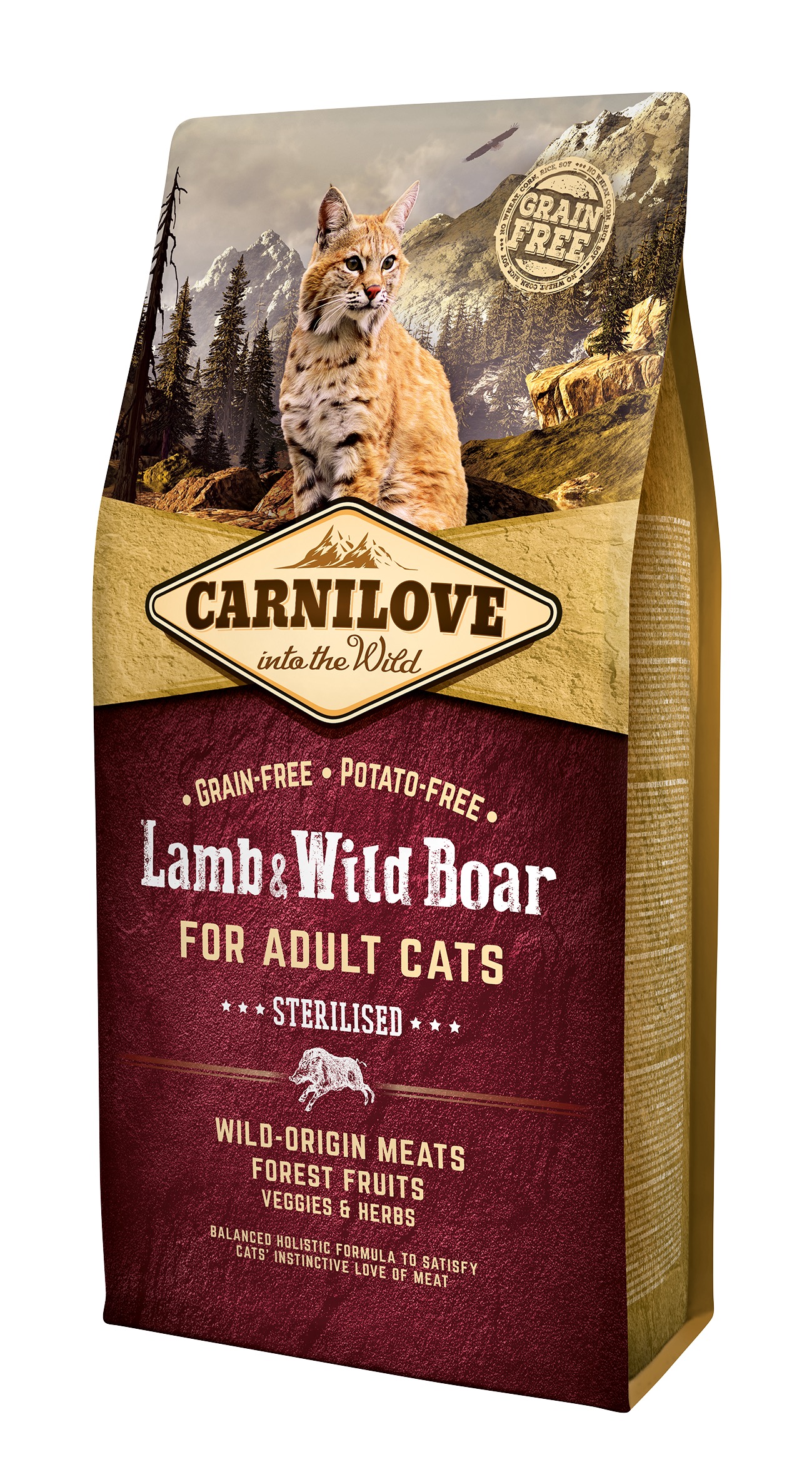 Carnilove Lamb & Wild Boar for Sterilised kassitoit 6 kg 1 Carnilove Lamb & Wild Boar for Sterilised kassitoit 6 kg