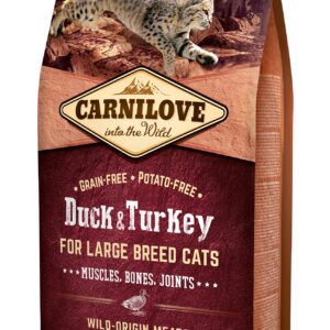 Carnilove Duck & Turkey for Large Breed kassitoit 6 kg
