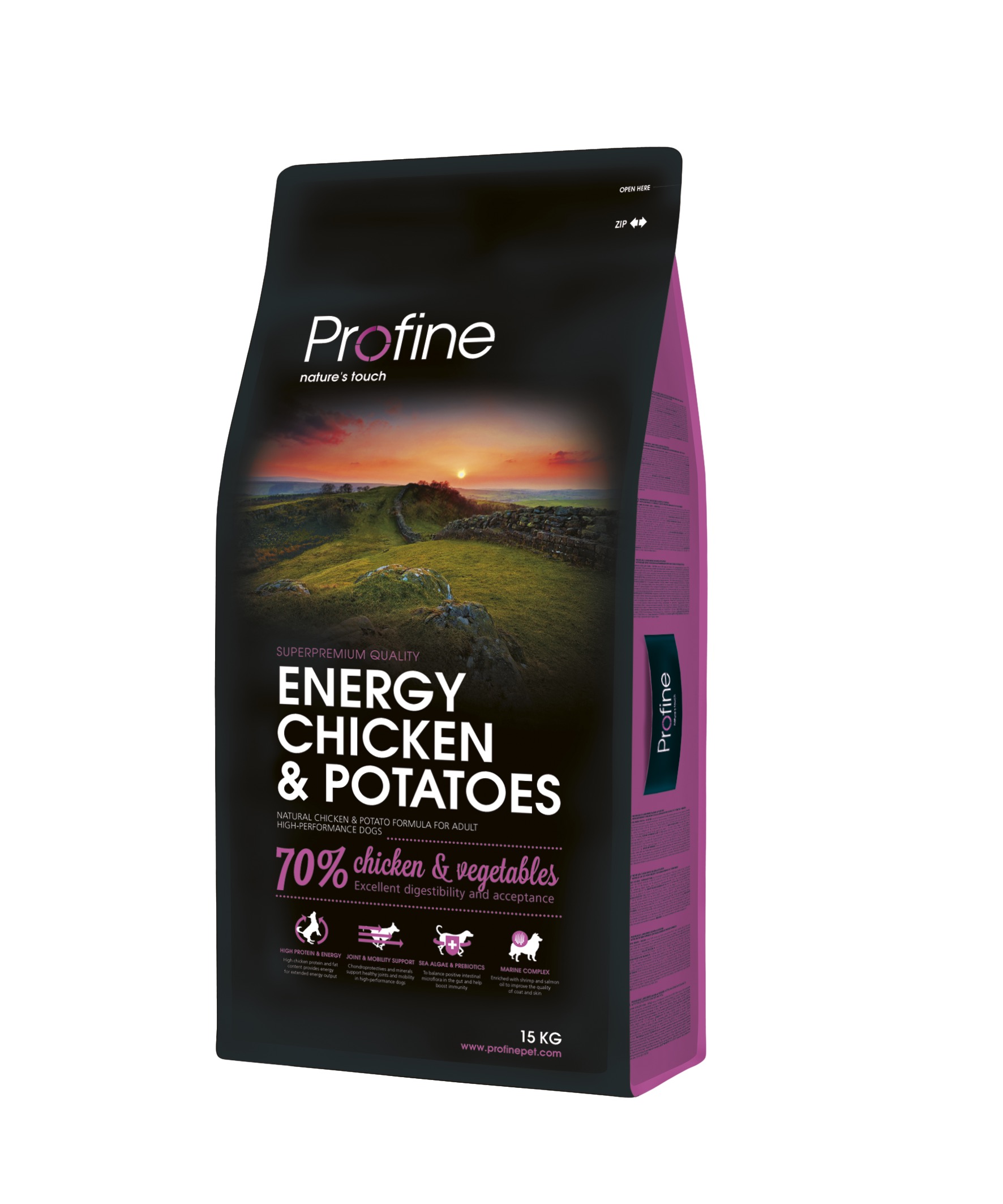 Profine Energy Chicken & Potatoes koeratoit 15kg 1 Profine Energy Chicken & Potatoes koeratoit 15kg