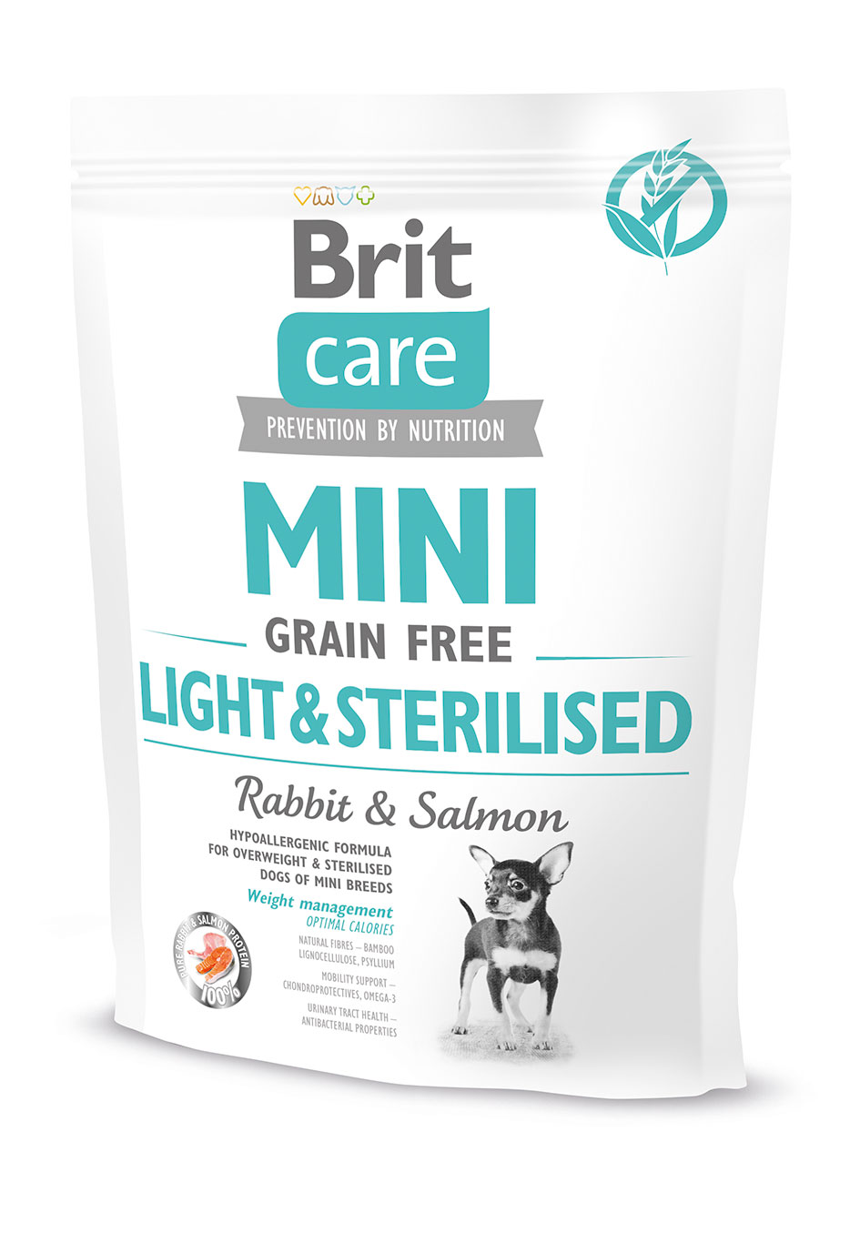 Brit Care Mini Light & Sterilised teraviljavaba koeratoit 400g 1 Brit Care Mini Light & Sterilised teraviljavaba koeratoit 400g
