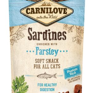 Carnilove Cat Snack Sardine with Parsley närimismaiused kassile 50g