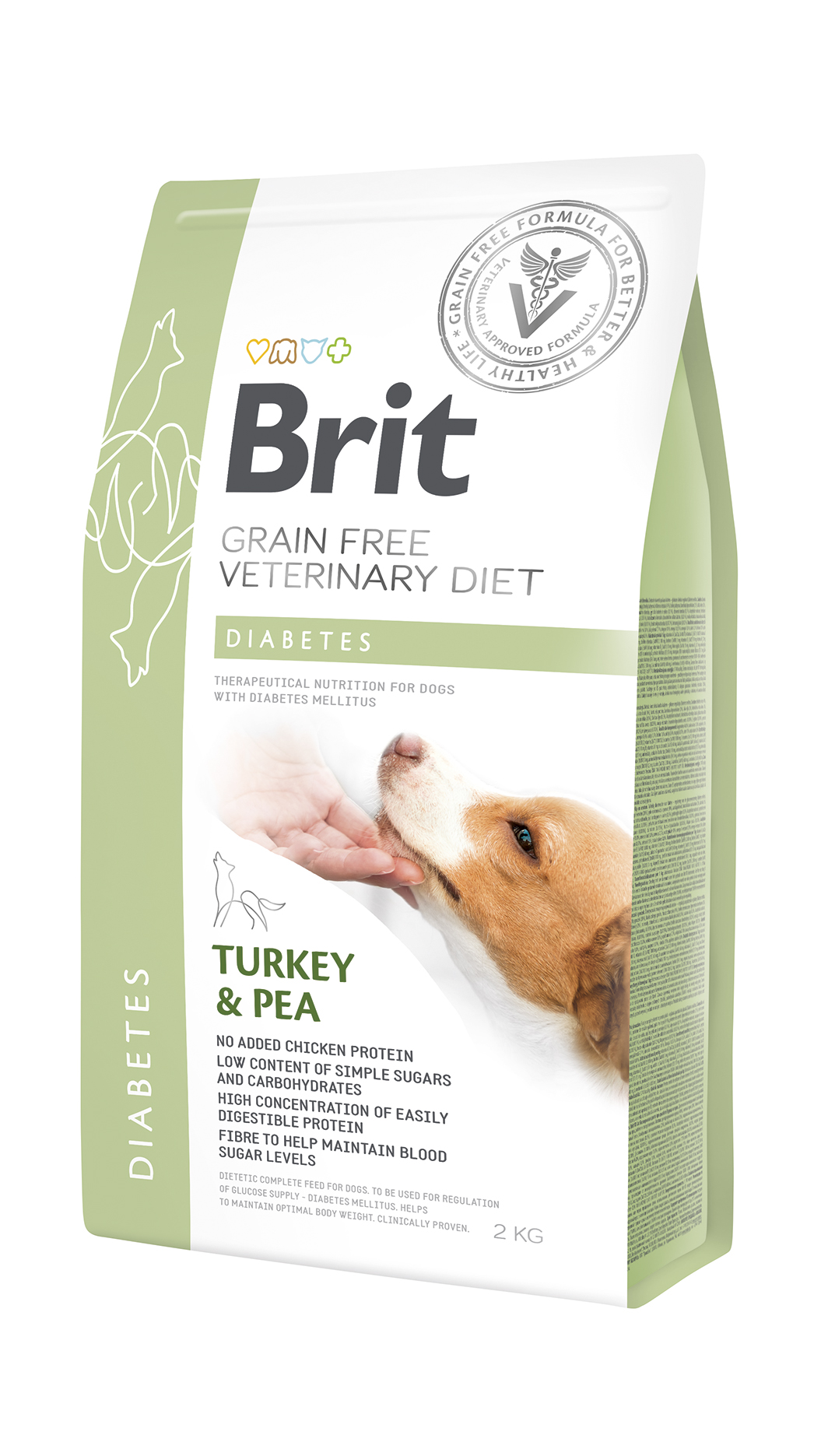 Brit Veterinary Diet Diabetes erisööt koertele 2kg 1 Brit Veterinary Diet Diabetes erisööt koertele 2kg