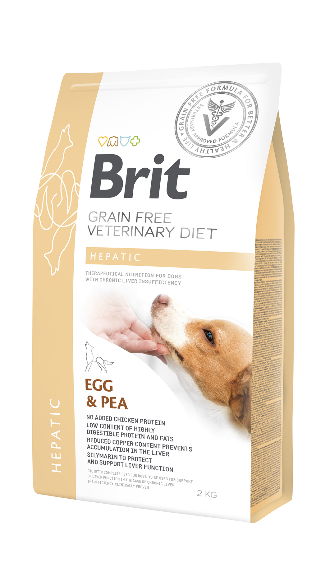 Brit Veterinary Diet Hepatic erisööt koertele 2kg 1 Brit Veterinary Diet Hepatic erisööt koertele 2kg