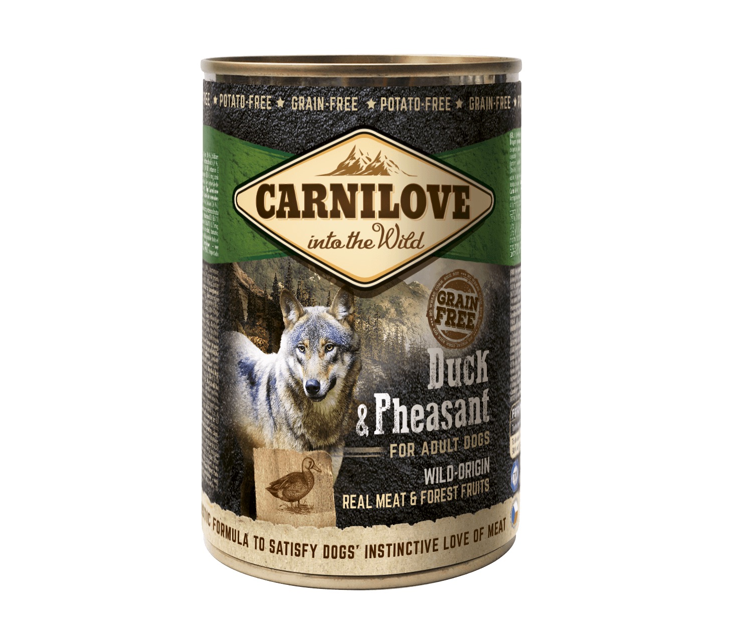 Carnilove Duck & Pheasant konserv koertele 400g 1 Carnilove Duck & Pheasant konserv koertele 400g