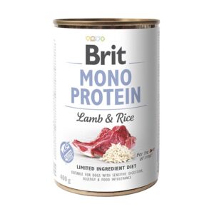 Brit Mono Protein Lamb & Rice konserv koertele 400g