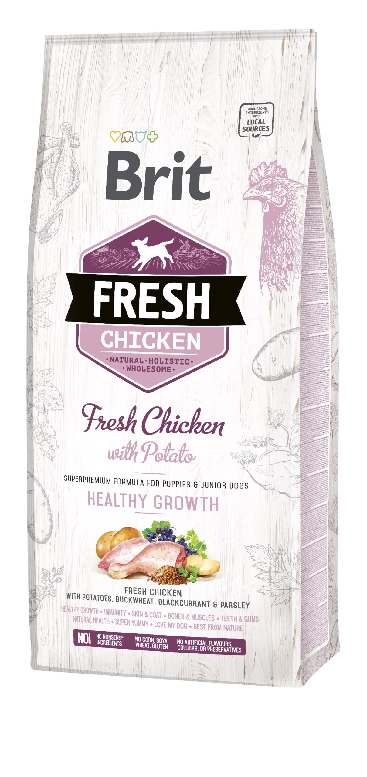 Brit Fresh Chicken with Potato Puppy koeratoit 12 kg 1 Brit Fresh Chicken with Potato Puppy koeratoit 12 kg