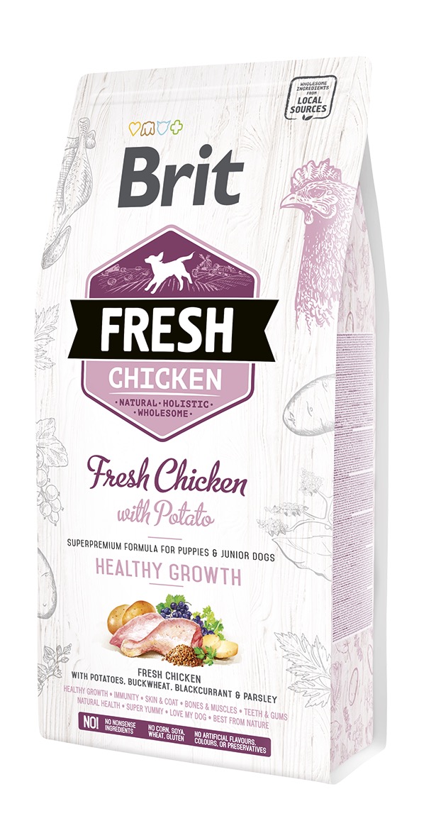 Brit Fresh Chicken with Potato Puppy koeratoit 2,5 kg 1 Brit Fresh Chicken with Potato Puppy koeratoit 2,5 kg