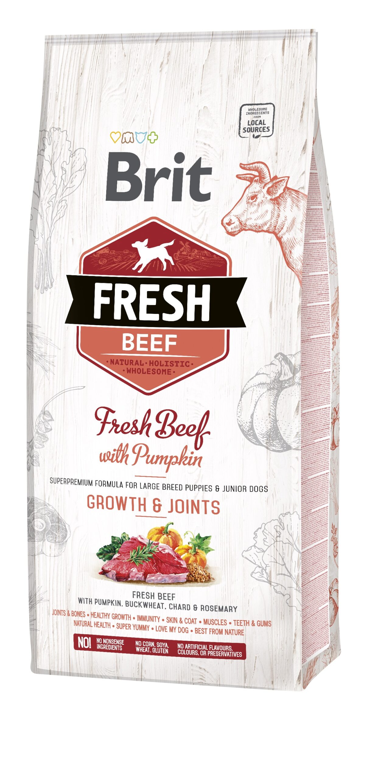 Brit Fresh Beef Pumpkin Puppy koeratoit 12 kg 1 Brit Fresh Beef Pumpkin Puppy koeratoit 12 kg