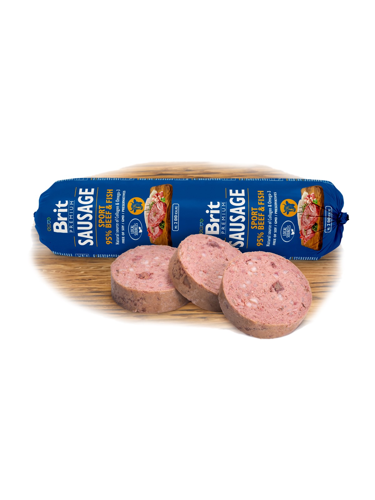 Brit Premium Sport Beef & Fish vorst koertele 800g 1 Brit Premium Sport Beef & Fish vorst koertele 800g