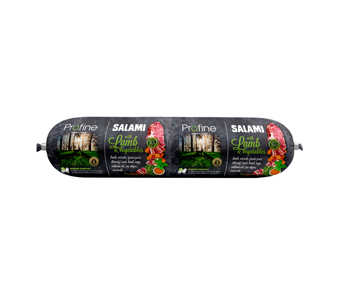 Profine Lamb & Vegetables Salami vorst koertele 800g 1 Profine Lamb & Vegetables Salami vorst koertele 800g