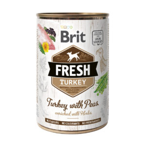 Brit Fresh Turkey with Peas konserv koertele 400g