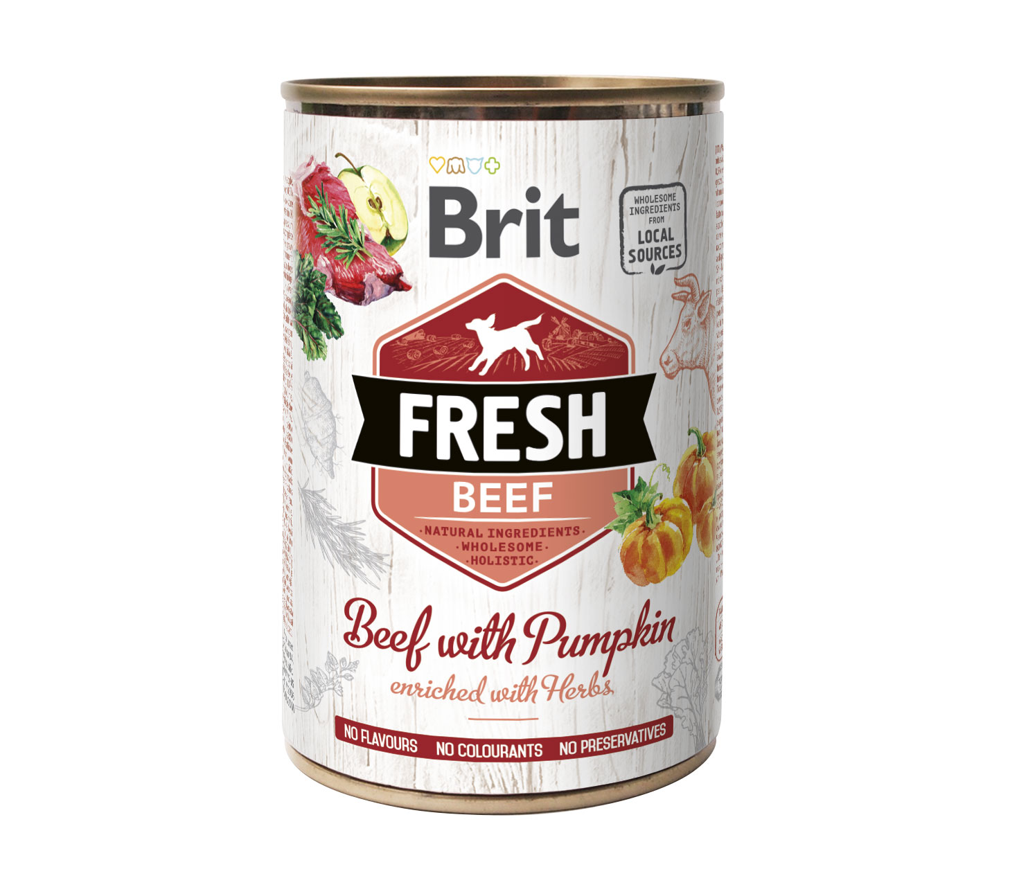 Brit Fresh Beef with Pumpkin konserv koertele 400g 1 Brit Fresh Beef with Pumpkin konserv koertele 400g