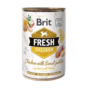 Brit Fresh Chicken with Sweet Potato konserv koertele 400g