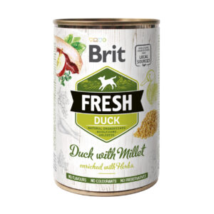 Brit Fresh Duck with Millet konserv koertele 400g