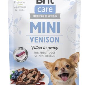 Brit Care Mini pouch Venision fillets in gravy einekotike koertele 85g