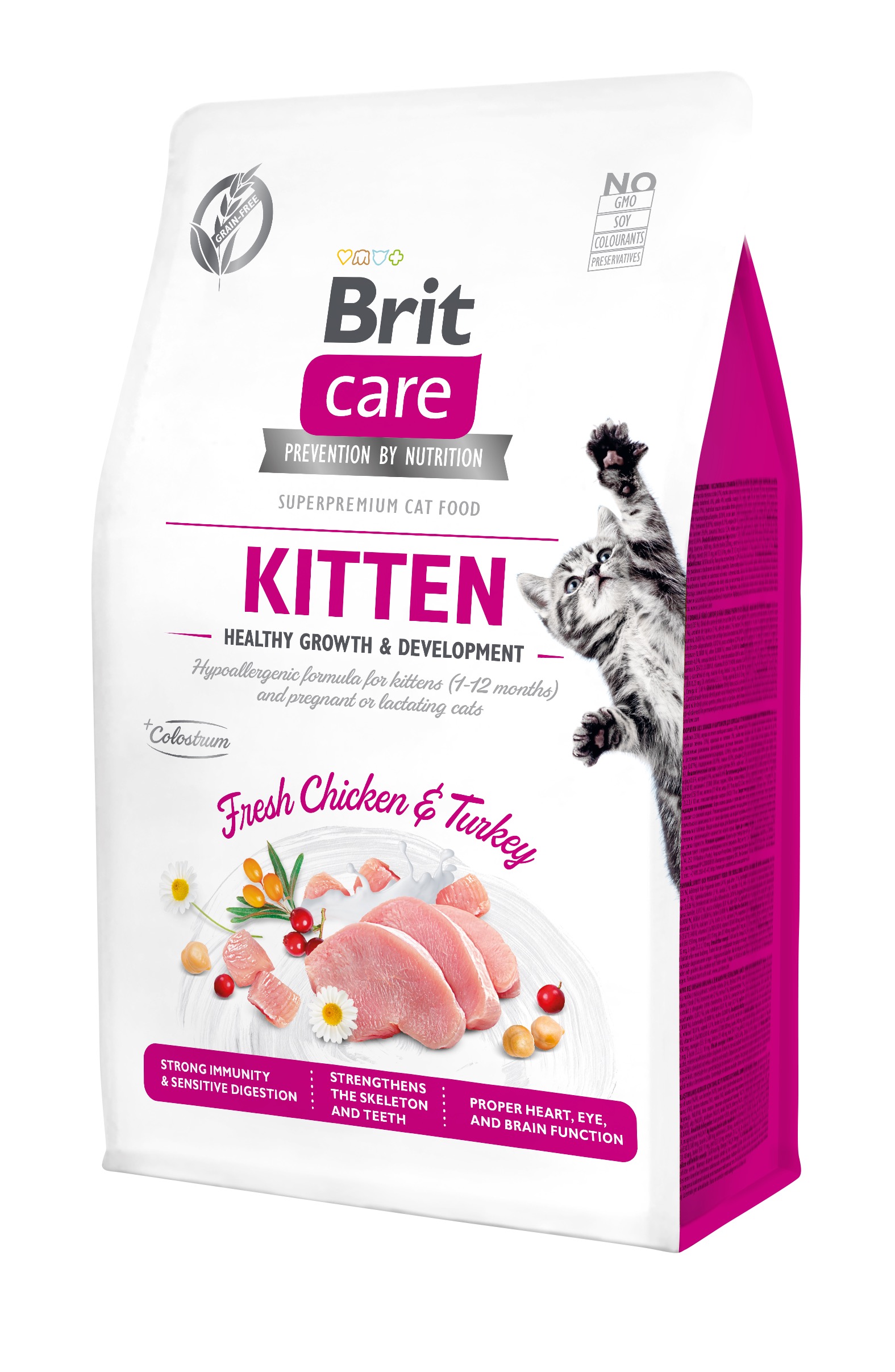 Brit Care Cat Grain-Free Kitten Healthy Growth kassitoit 0,4kg 1 Brit Care Cat Grain-Free Kitten Healthy Growth kassitoit 0,4kg
