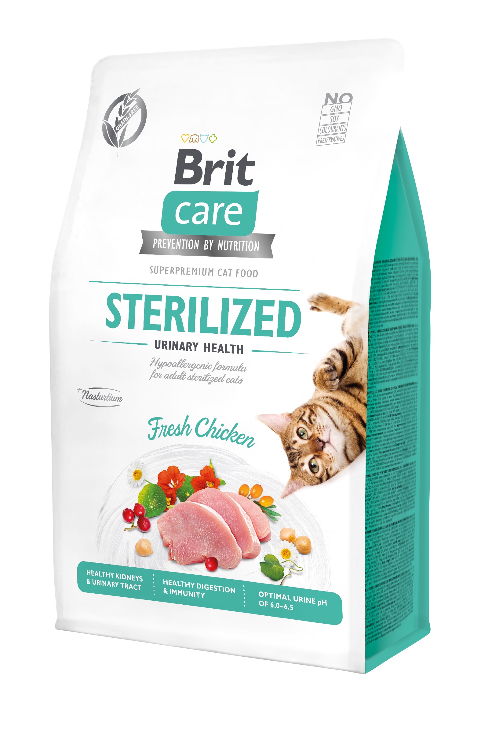 Brit Care Cat Grain-Free Sterilized Urinary Health kassitoit 0,4 kg 1 Brit Care Cat Grain-Free Sterilized Urinary Health kassitoit 0,4 kg