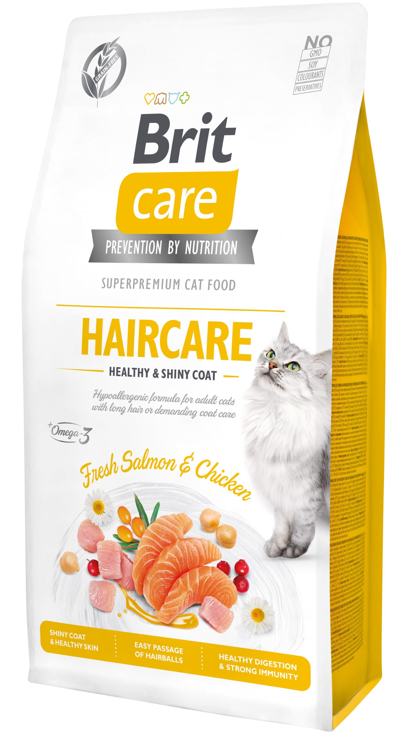 Brit Care Cat Grain-Free Haircare Healthy & Shiny coat kassitoit 7 kg 1 Brit Care Cat Grain-Free Haircare Healthy & Shiny coat kassitoit 7 kg