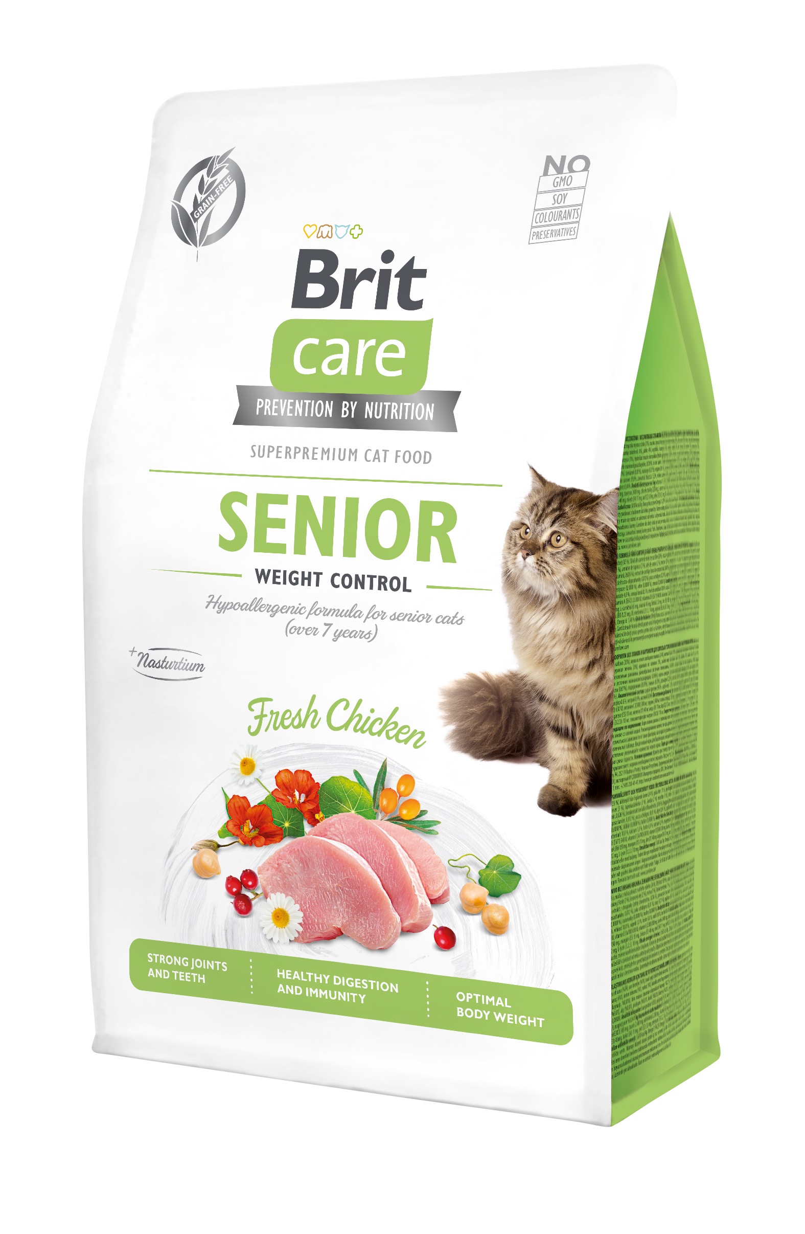 Brit Care Cat Grain-Free Senior Weight Control kassitoit 0,4 kg 1 Brit Care Cat Grain-Free Senior Weight Control kassitoit 0,4 kg