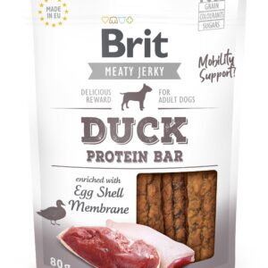 Brit Jerky Duck Protein Bar Snack närimismaius koertele 80g