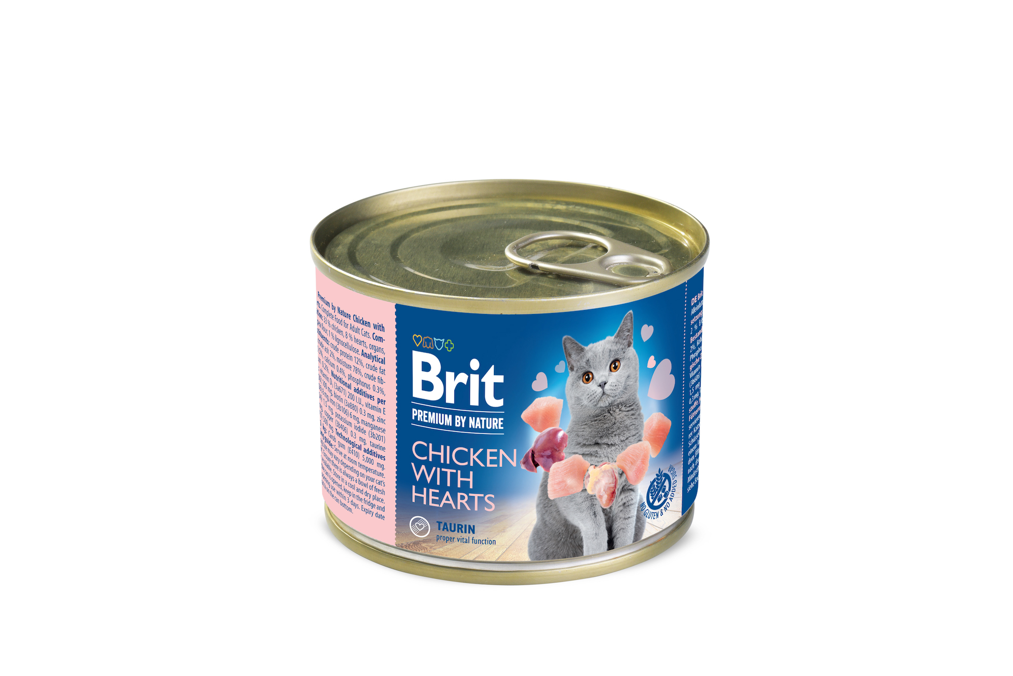 Brit Premium konserv kassile Chicken with Hearts 200g 1 Brit Premium konserv kassile Chicken with Hearts 200g