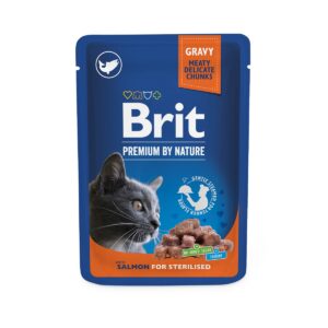 Brit Premium Salmon märgtoit steriliseeritud kassidele 100g