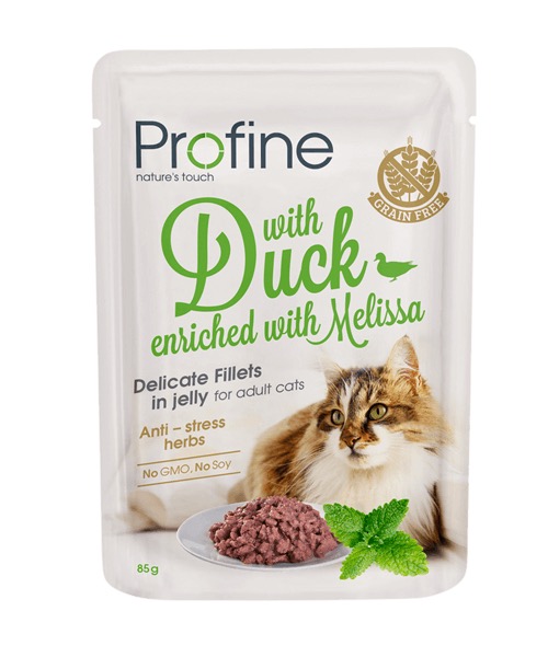 Profine Cat Pouch Duck in Jelly märgtoit kassidele 85g 1 Profine Cat Pouch Duck in Jelly märgtoit kassidele 85g