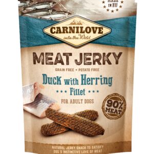 Carnilove Dog Jerky Duck with Herring maius koerale 100g