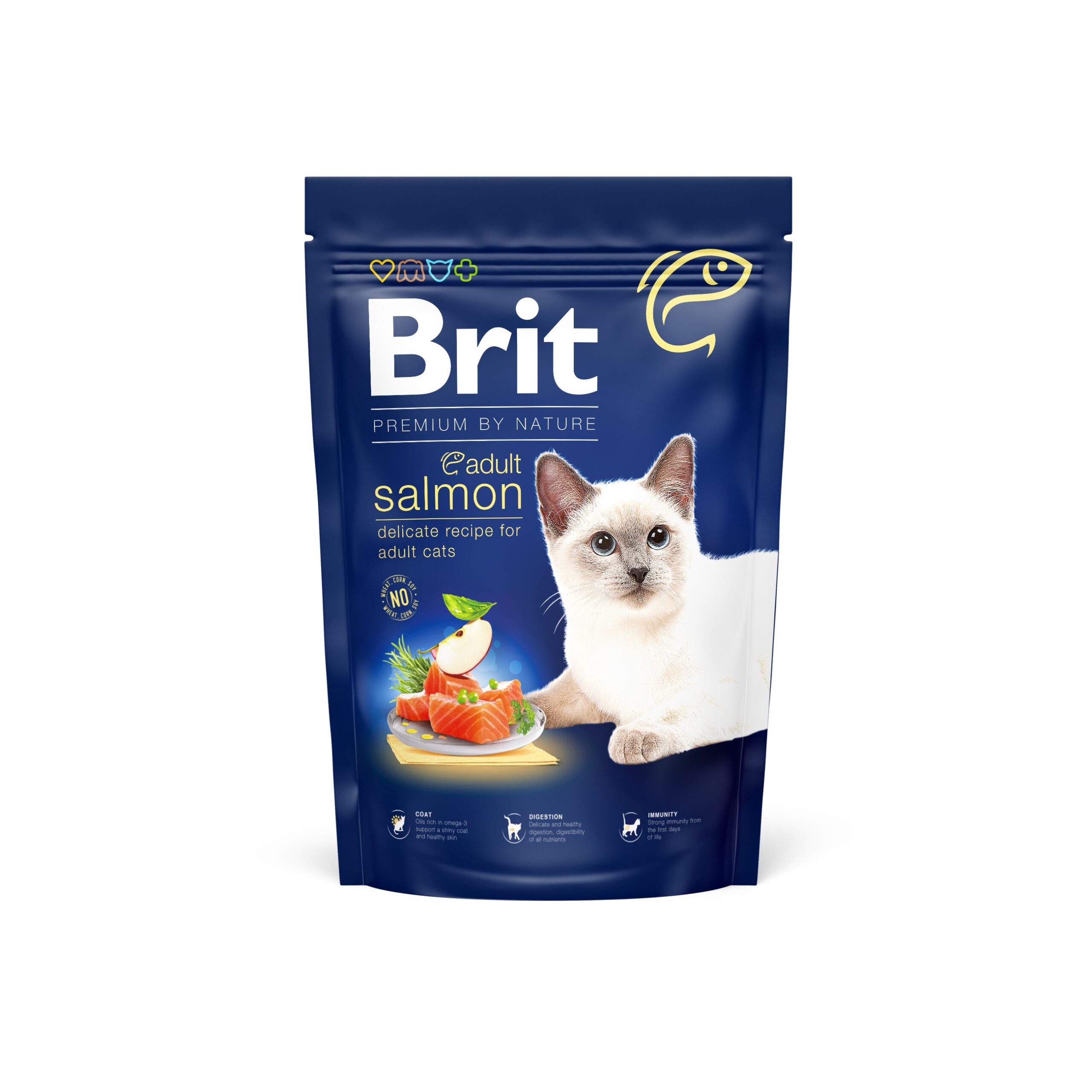 Brit Premium Cat Adult Salmon kassitoit 1,5kg 1 Brit Premium Cat Adult Salmon kassitoit 1,5kg