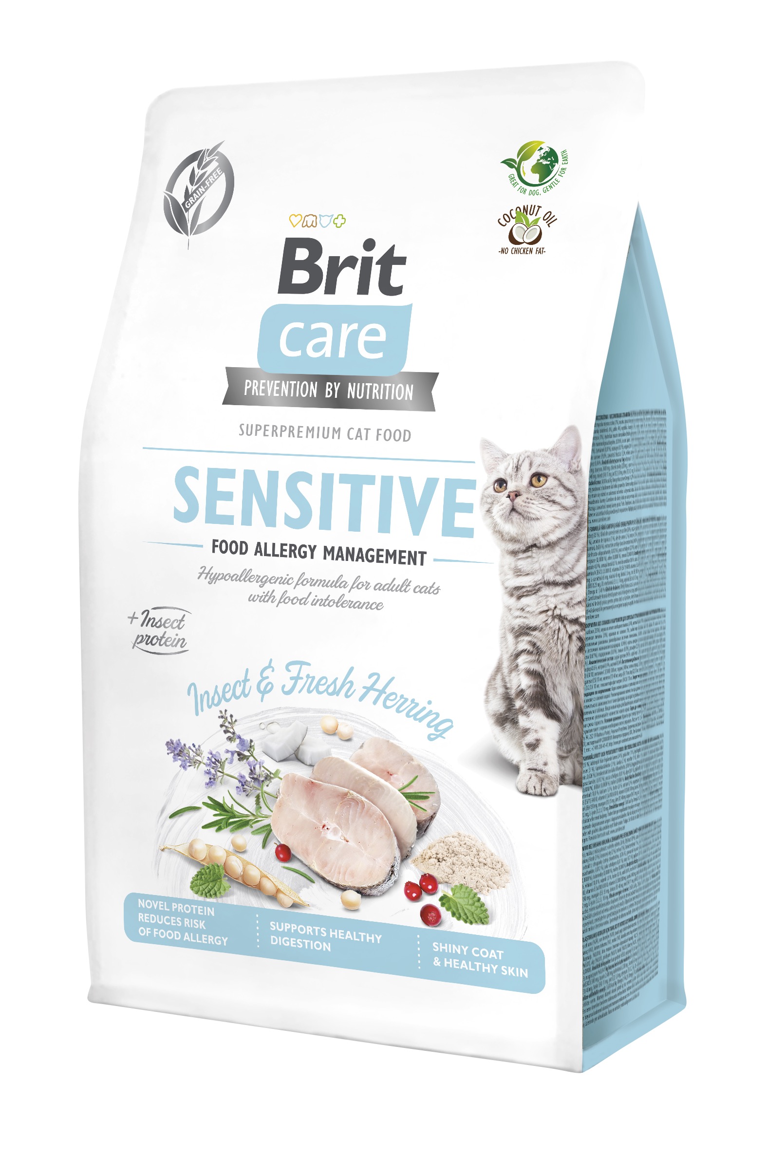 Brit Care Cat Grain-Free Insect & Fresh Herring kassitoit 0,4 kg 1 Brit Care Cat Grain-Free Insect & Fresh Herring kassitoit 0,4 kg