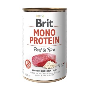Brit Mono Protein Beef & Rice konserv koertele 400g