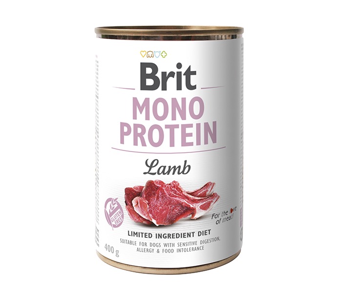 Brit Mono Protein Lamb konserv koertele 400g 1 Brit Mono Protein Lamb konserv koertele 400g
