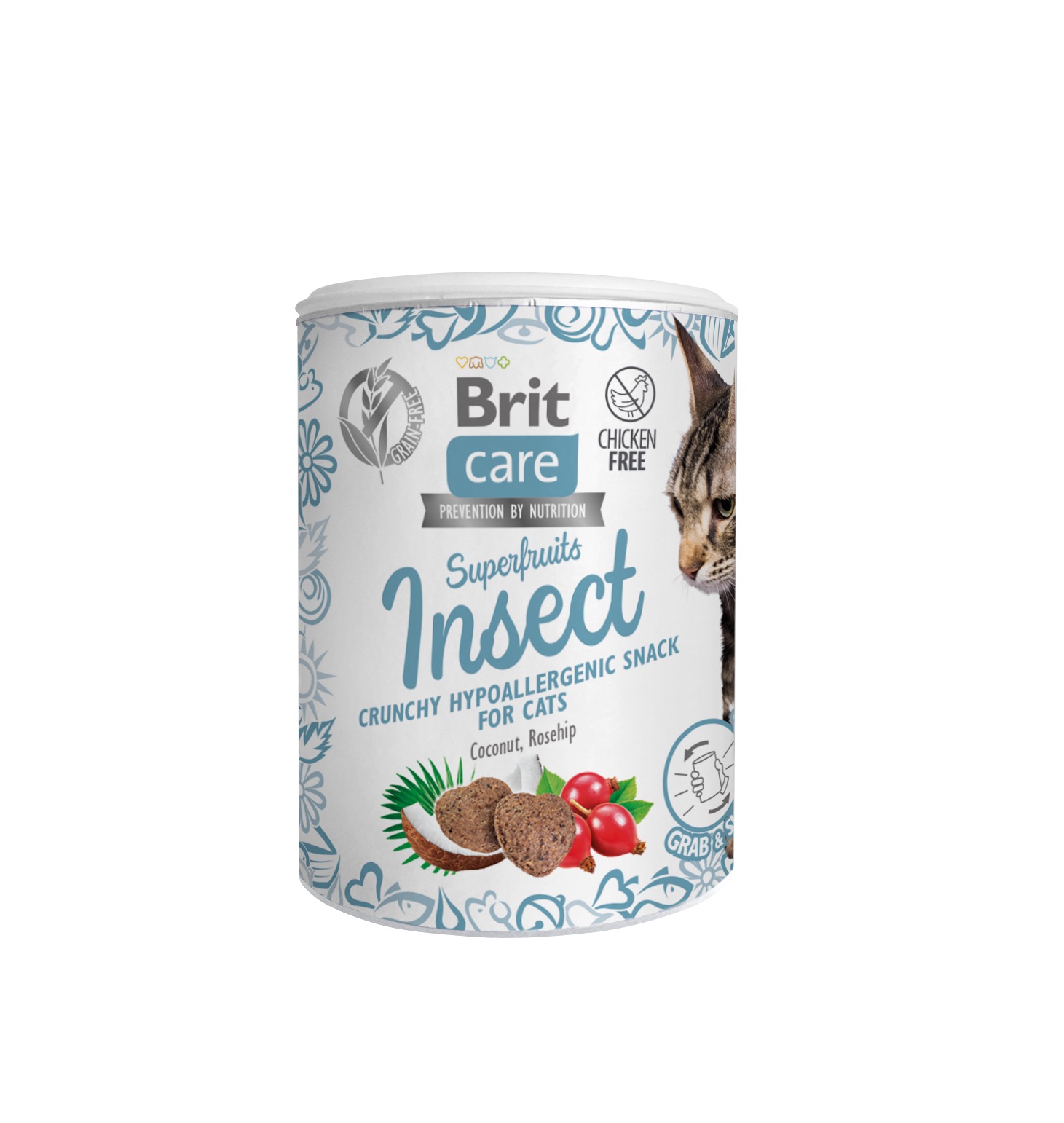 Brit Care Cat Snack SuperFruits Insect hüpoallergeenne kassimaius 100g 1 Brit Care Cat Snack SuperFruits Insect hüpoallergeenne kassimaius 100g