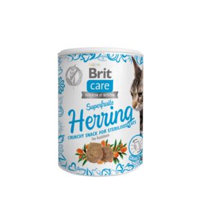 Brit Care Cat Snack SuperFruits Herring kassimaius heeringaga 100g