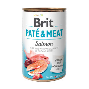 Brit Care Salmon Paté & Meat konserv koertele 400g