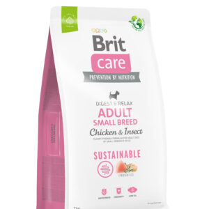 Brit Care Sustainable Adult Small Breed Chicken & Insect koeratoit 7kg