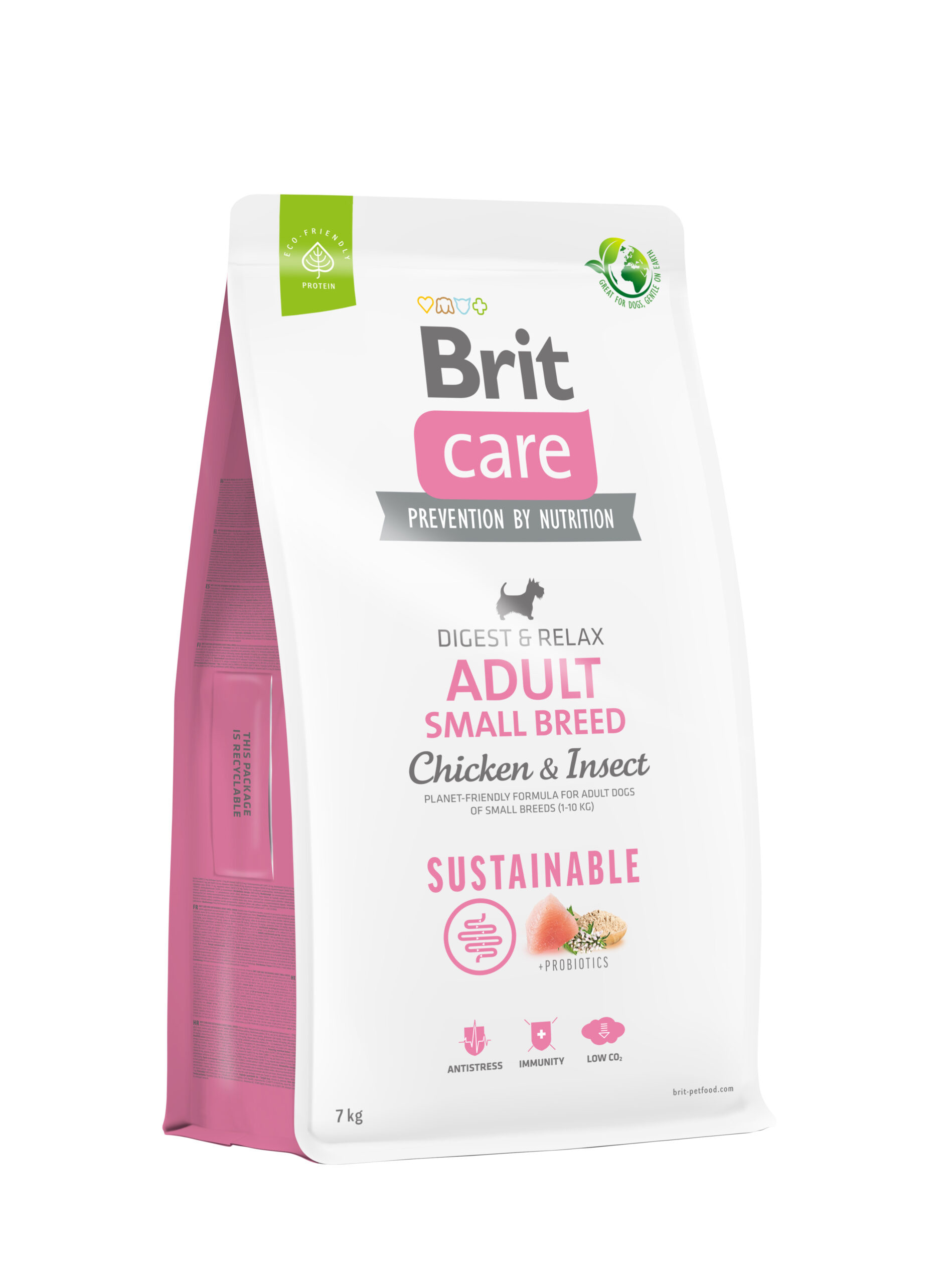 Brit Care Sustainable Adult Small Breed Chicken & Insect koeratoit 7kg 1 Brit Care Sustainable Adult Small Breed Chicken & Insect koeratoit 7kg