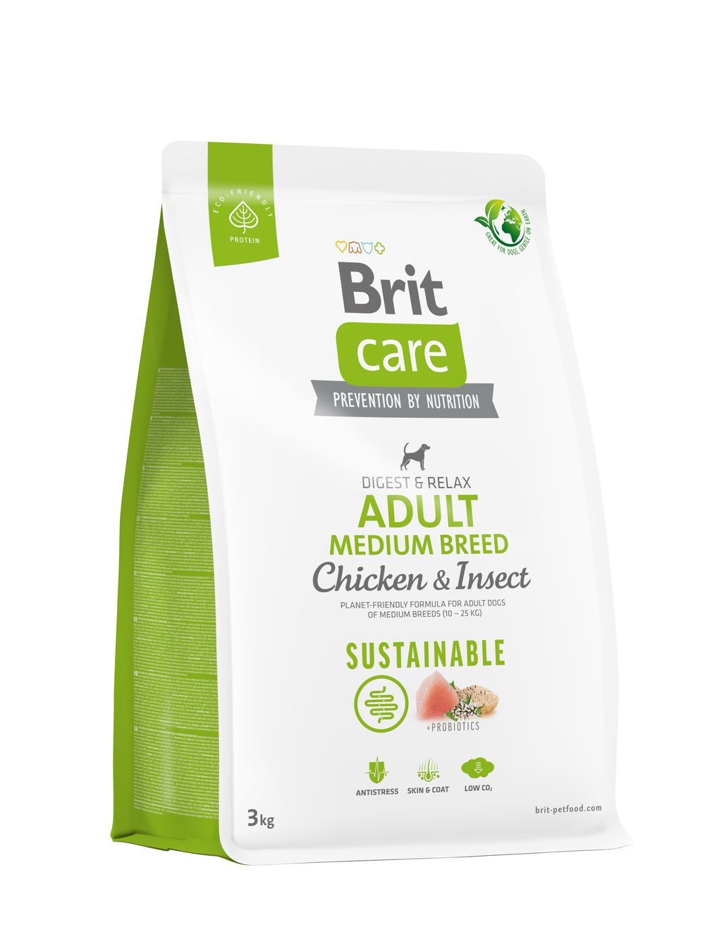 Brit Care Sustainable Adult Medium Breed Chicken & Insect koeratoit 3kg 1 Brit Care Sustainable Adult Medium Breed Chicken & Insect koeratoit 3kg